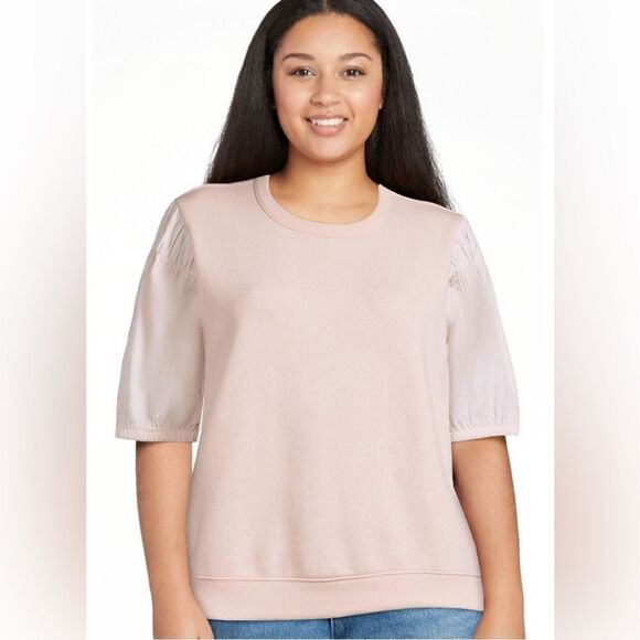 Free Assembly Smocked Square Shoulder Top Size XL - Picture 8 of 8